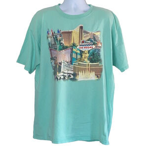 MGM Mirage TShirt Mens Size 2X Green Luxor Las Vegas Strip Casino